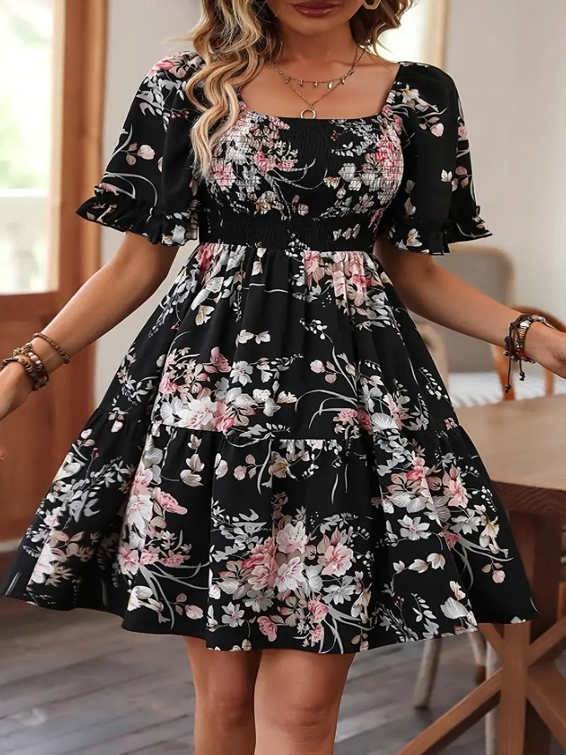 Love & Legend Elle Black Floral Plus Size Dress, NWT, Size 14, outlet MSRP $99