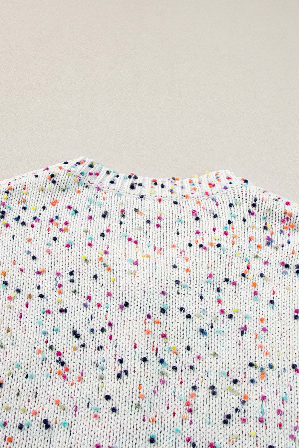 Confetti Multi Knit Cropped Cardigan