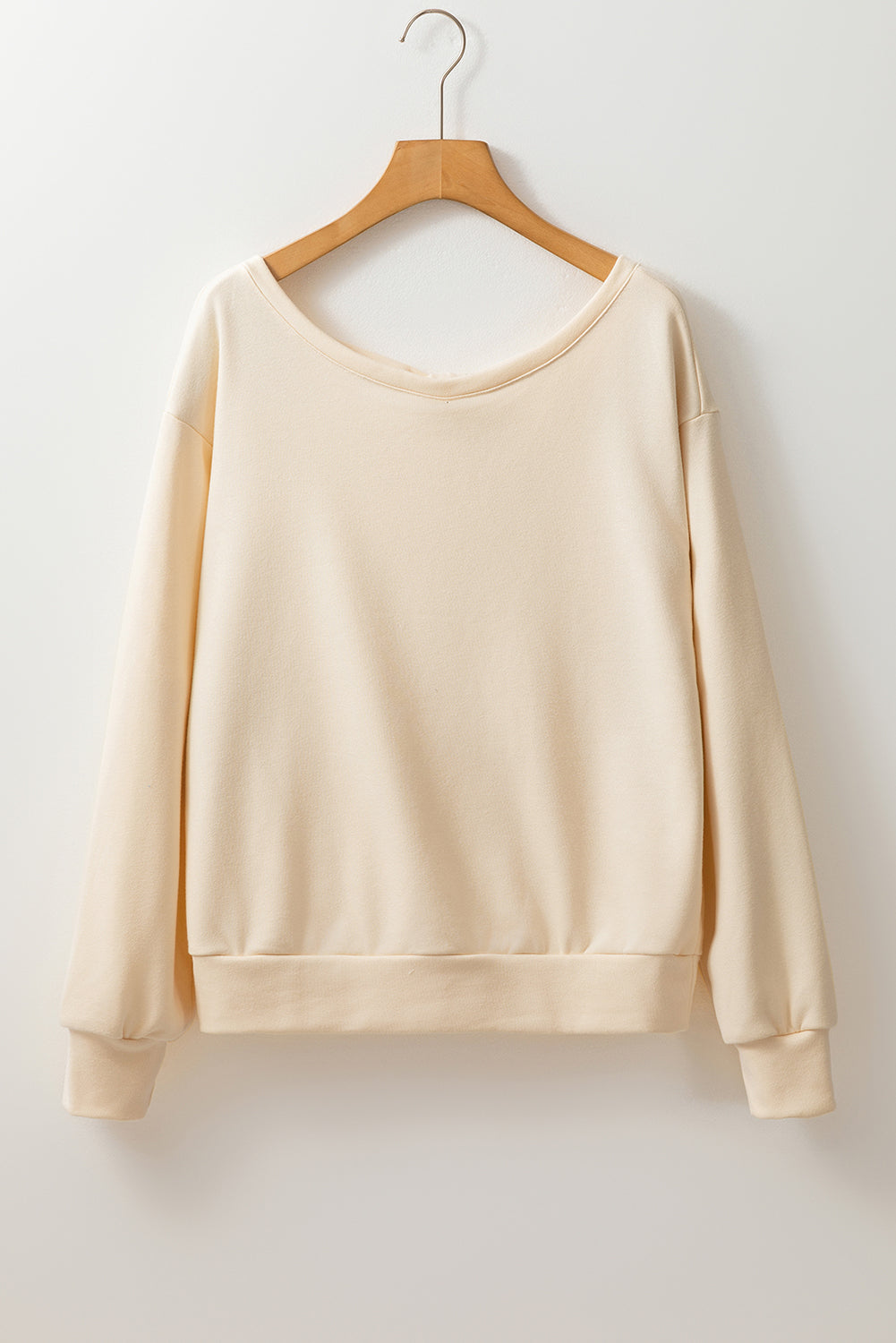 Apricot Bow Back  Round Neck Top