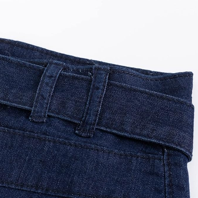 Dark Washed High Rise Flare Jeans