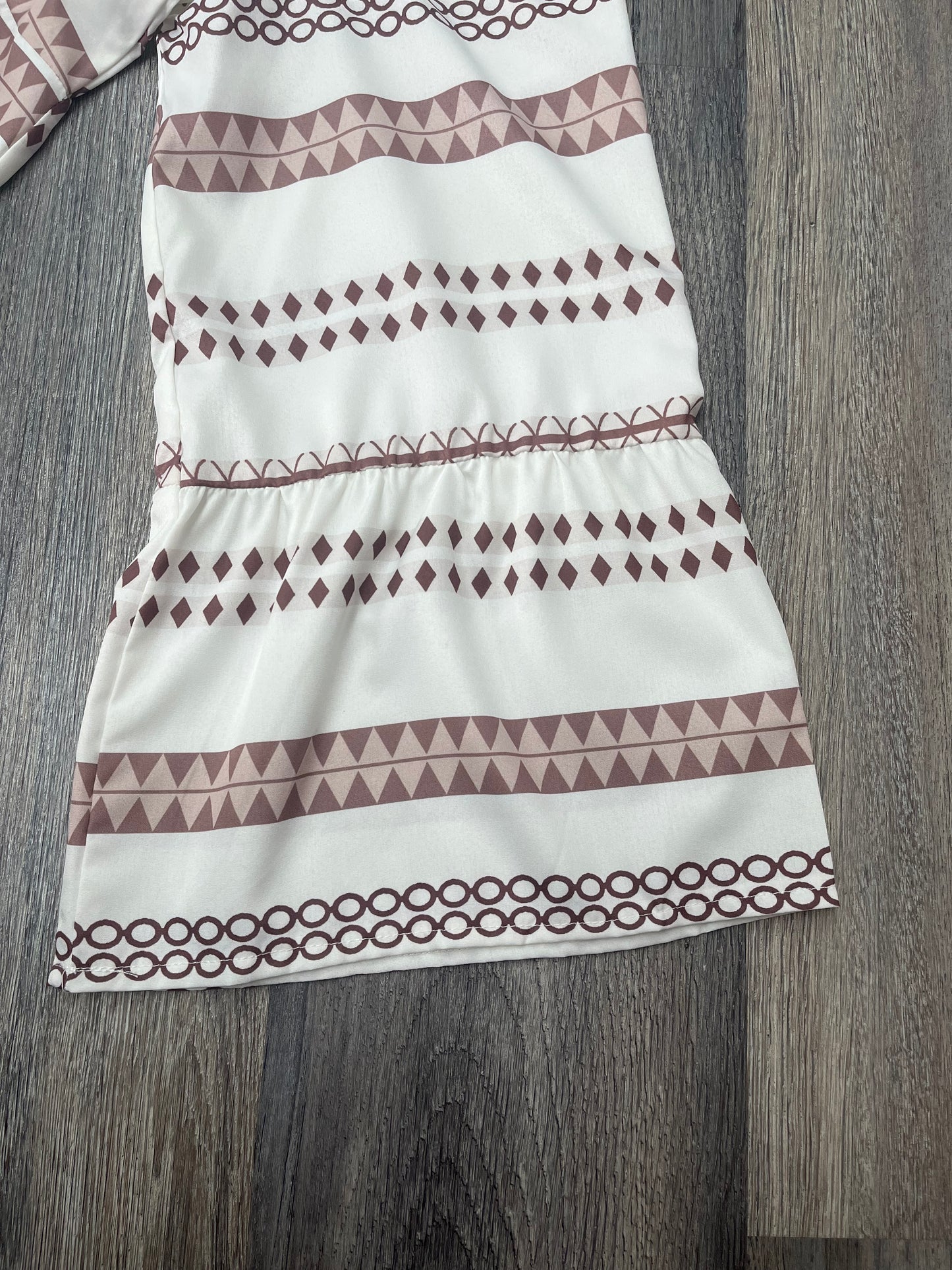 Plus Size Boho Geometric Mini Dress